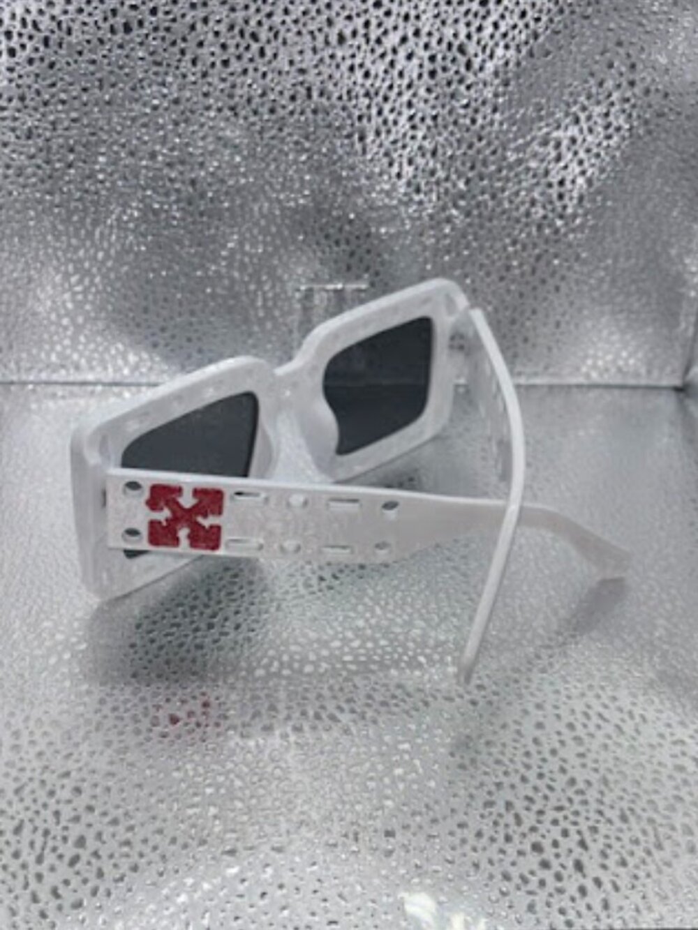 White w/ Red Logo Off-White Sunglasses